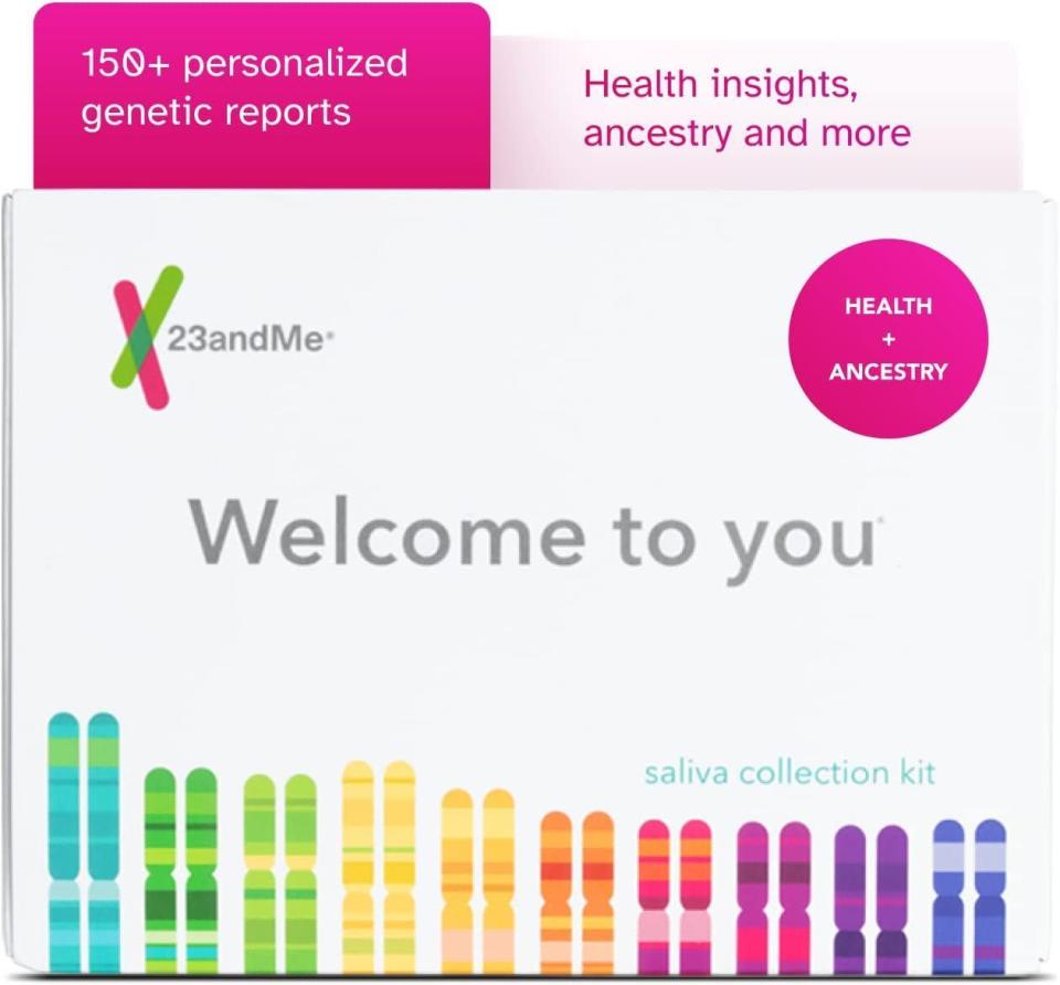 <p><strong>23andMe</strong></p><p>amazon.com</p><p><strong>$98.99</strong></p><p><a href="https://www.amazon.com/dp/B01G7PYQTM?tag=syn-yahoo-20&ascsubtag=%5Bartid%7C10050.g.40512676%5Bsrc%7Cyahoo-us" rel="nofollow noopener" target="_blank" data-ylk="slk:Shop Now" class="link ">Shop Now</a></p><p>His DNA has a story just waiting to be told. Help him dive deep into his personal history with this kit. </p>