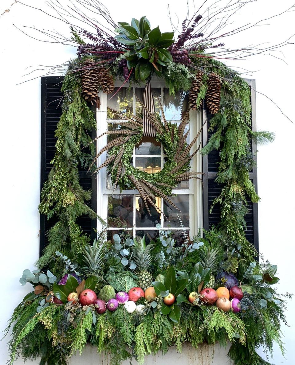 lush holiday window display