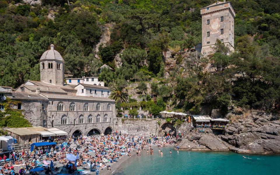 Portofino is regularly flooded with tourists