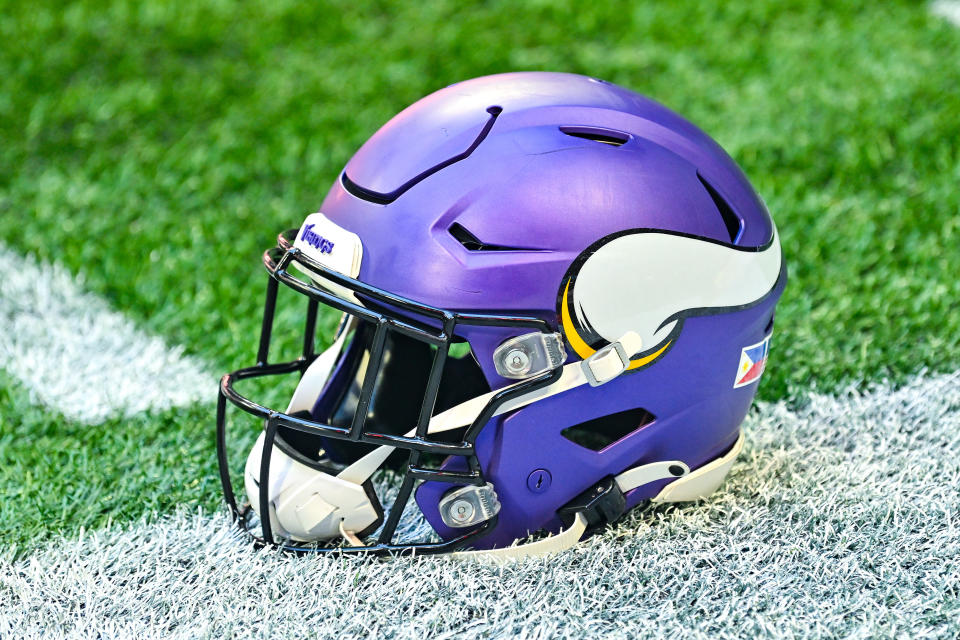 The Minnesota Vikings now have two picks in the top 23 of the 2024 NFL draft. (Photo by Rich von Biberstein/Icon Sportswire via Getty Images)