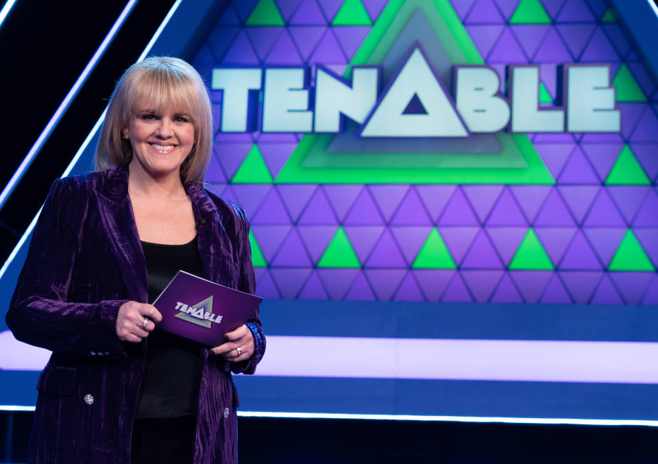 Sally Lindsay hosting Tenable (Endemol Productions/ITV)
