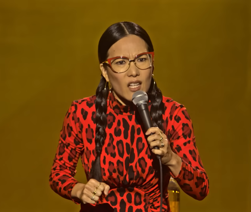 Ali Wong during a Netflix stand-up special