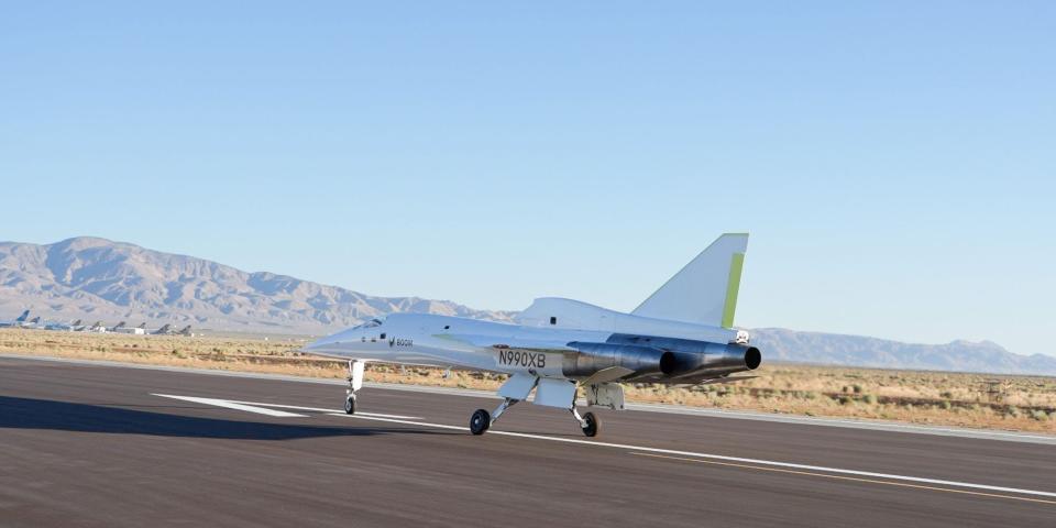 The engines on Boom's XB-1 supersonic test plane.