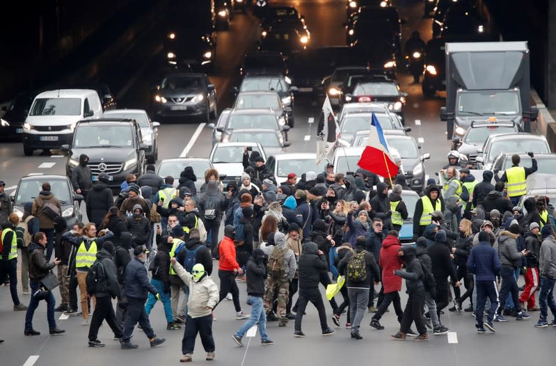 Demonstration marking the first anniversary of the "yellow vests" movement in Paris