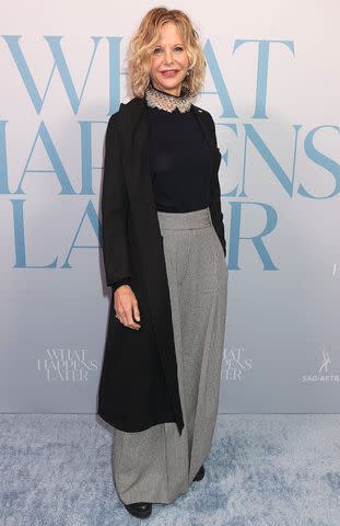 <p>Dave Allocca/StarPix/Shutterstock</p> Meg Ryan attends New York Special Screening of 'What Happens Later.'