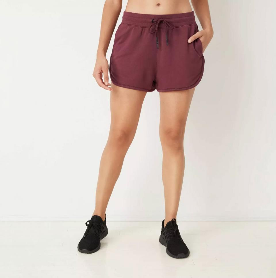 JoyLab Mid-Rise Cozy Shorts with Drawstring