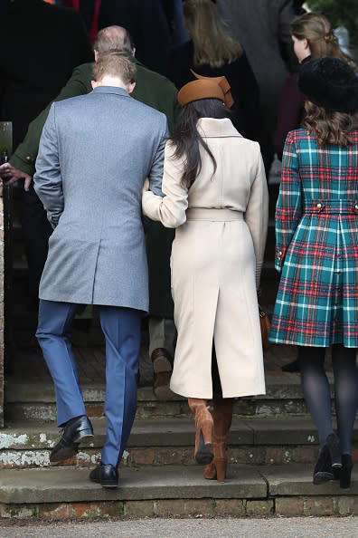 Prince Harry, Meghan Markle and Kate Middleton attend Christmas Day Church service.
