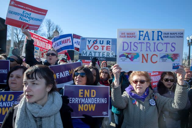 As it did with abortion, the Supreme Court's conservatives ruled in a 2019 case that only state courts could adjudicate claims of partisan gerrymandering, like those made about the district maps in North Carolina and in Maryland before that. (Photo: Tasos Katopodis via Getty Images)