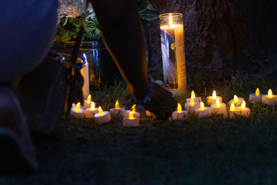 Family members and Friends gather at Memorial park on June 23, 203 to remeber Daniel Piedras Garcia who was fatally shot on US 54 while driving for Uber on June 16, 2023