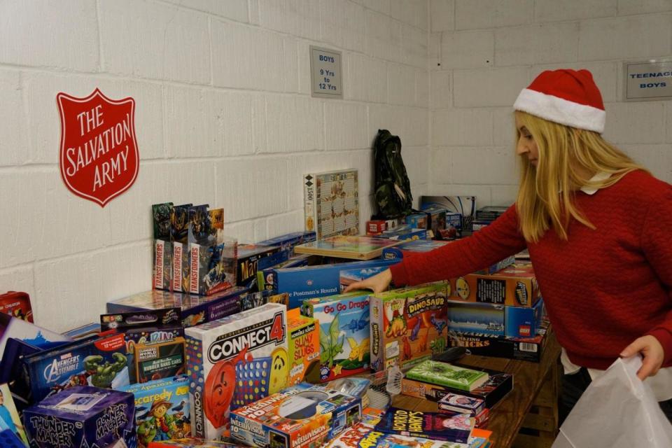 Volunteering at the Salvation Army's Christmas Present Appeal