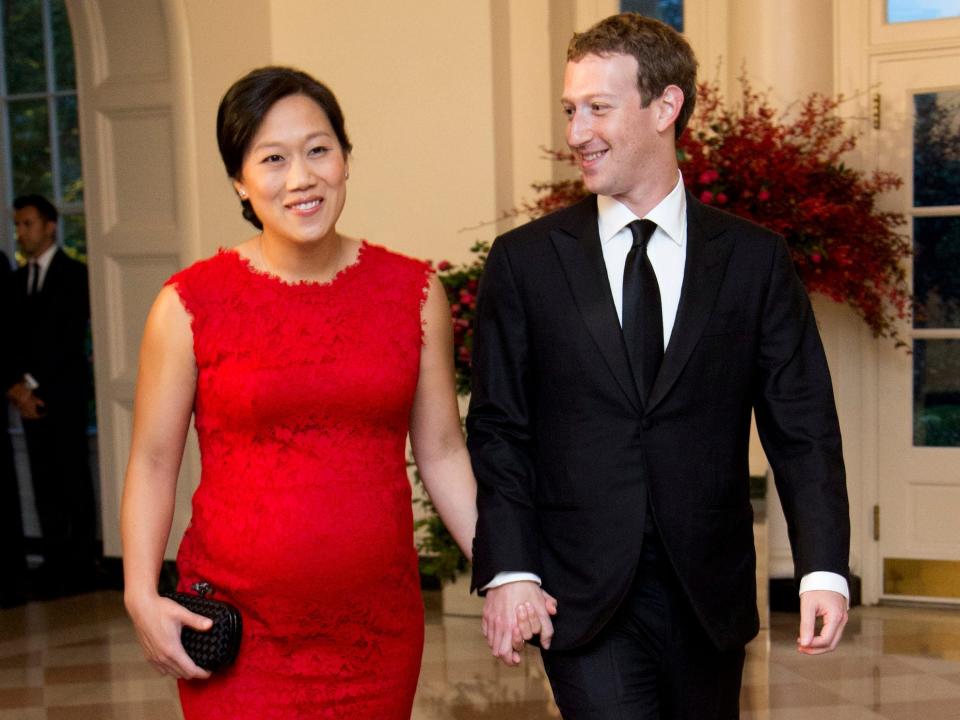 Mark Zuckerberg and Priscilla Chan