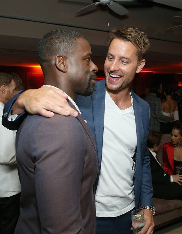 Justin Hartley, Sterling K. Brown, 2018 Pre-Emmys Party
