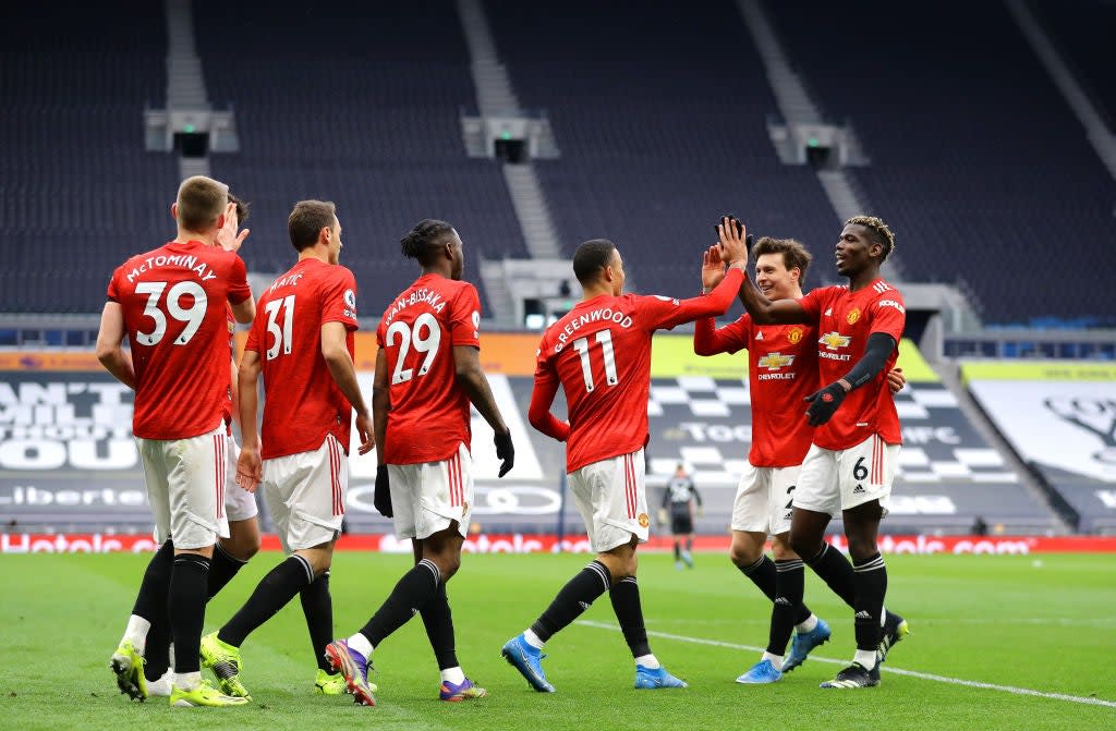 <p>Man Utd will be hoping to keep up their positive run of form this evening</p> (Getty Images)