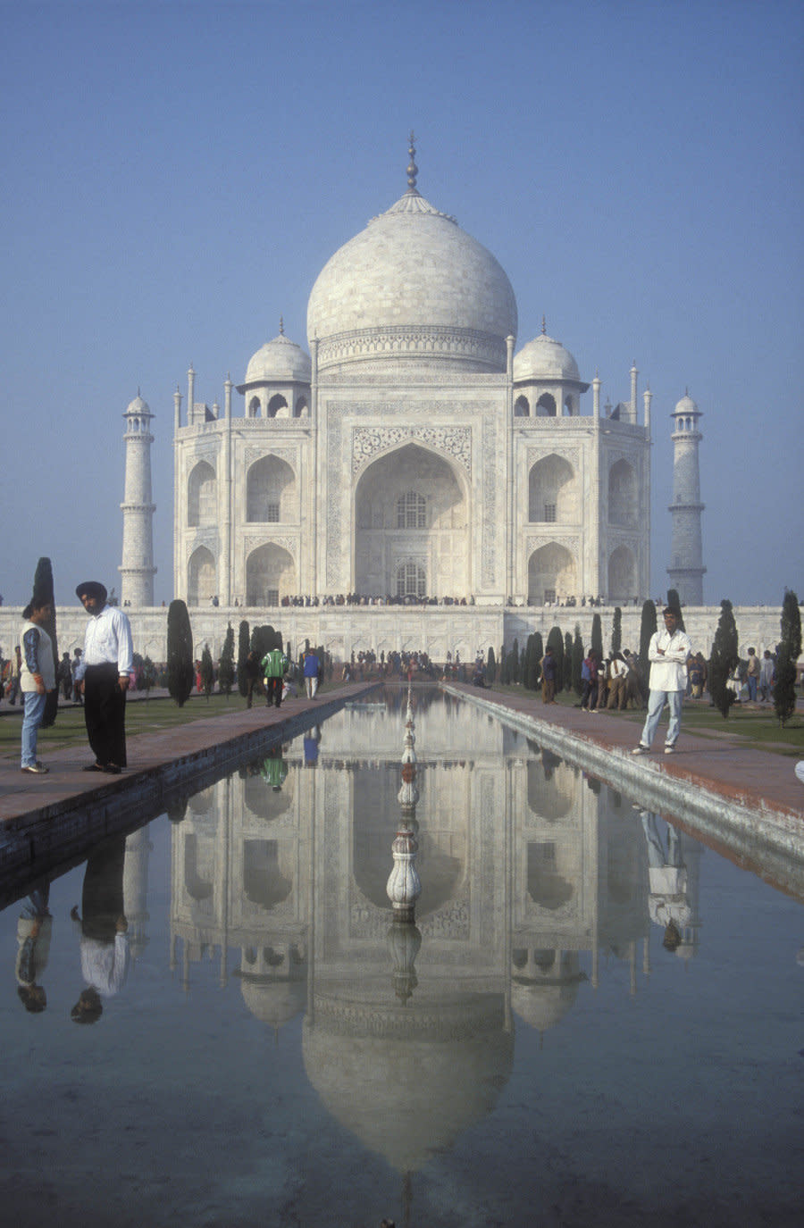 <em>Built by Shah Jehan in 1648.</em><br> "The monument and its gardens carry a clear evocation of paradise as defined in the Quran and Islamic symbolism. Indeed, verses from the Quran inlaid in stone adorn both the gates and the Taj Mahal itself."