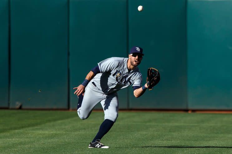 Kevin Kiermaier will be hunting down more sleep this spring. (Getty Images/Jason O. Watson)