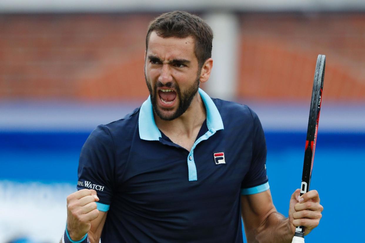 Final: Marin Cilic has suffered just one broken service all tournament: AFP/Getty Images