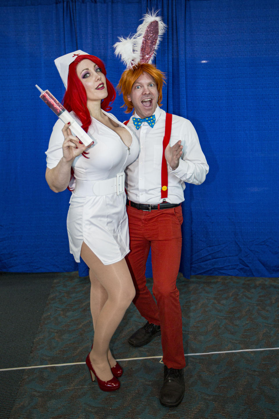 Alina Masquerade as Jessica Rabbit (L) and Shawn Lyman as Roger Rabbit&nbsp;