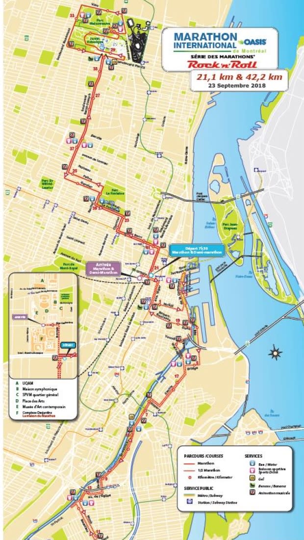 Montreal marathon, Champlain Bridge closure to create traffic headache this weekend