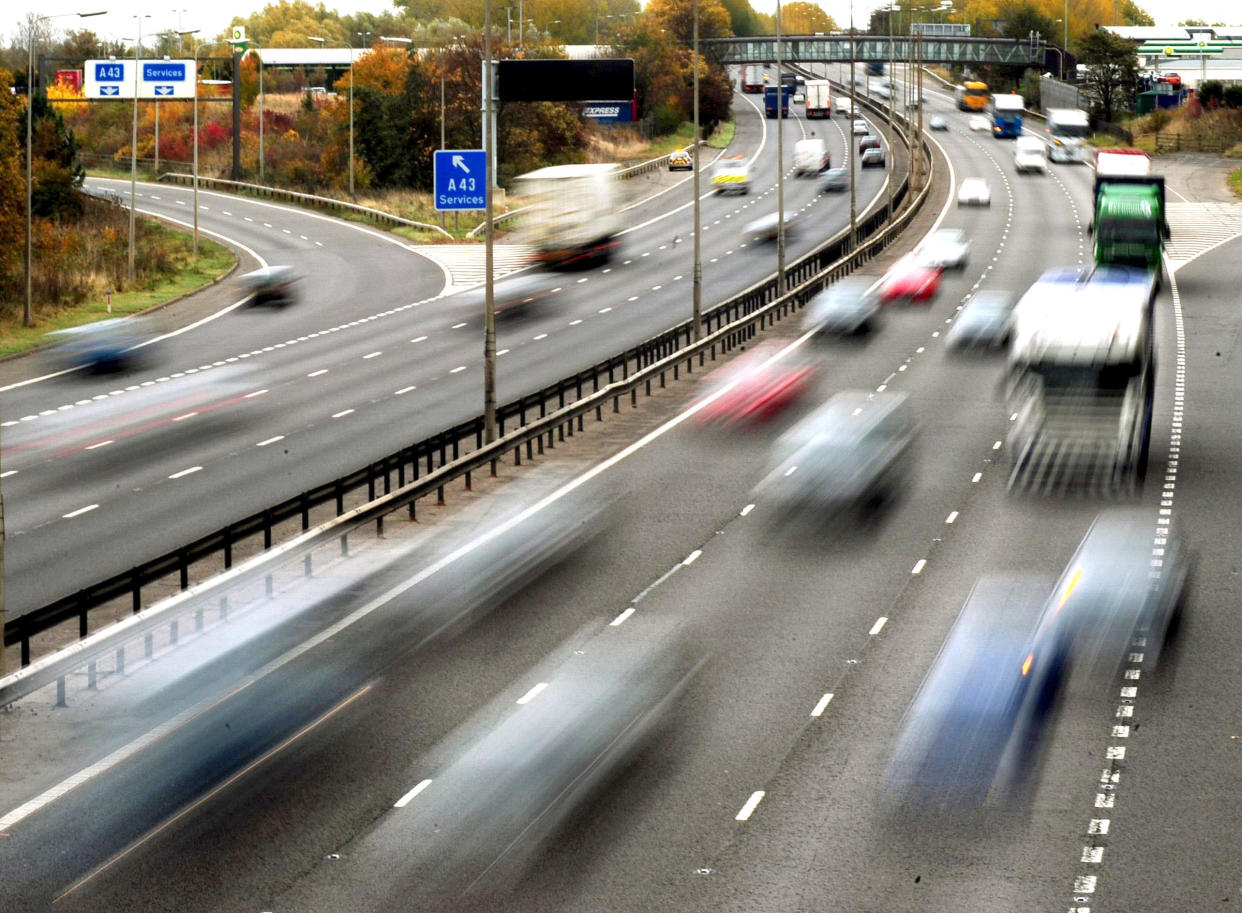 File photo dated 26/10/09 of traffic on a motorway. Drivers could risk paying hundreds of pounds more than they need to for car insurance due to "quirks" in how insurers and comparison websites collect data, according to Which?.