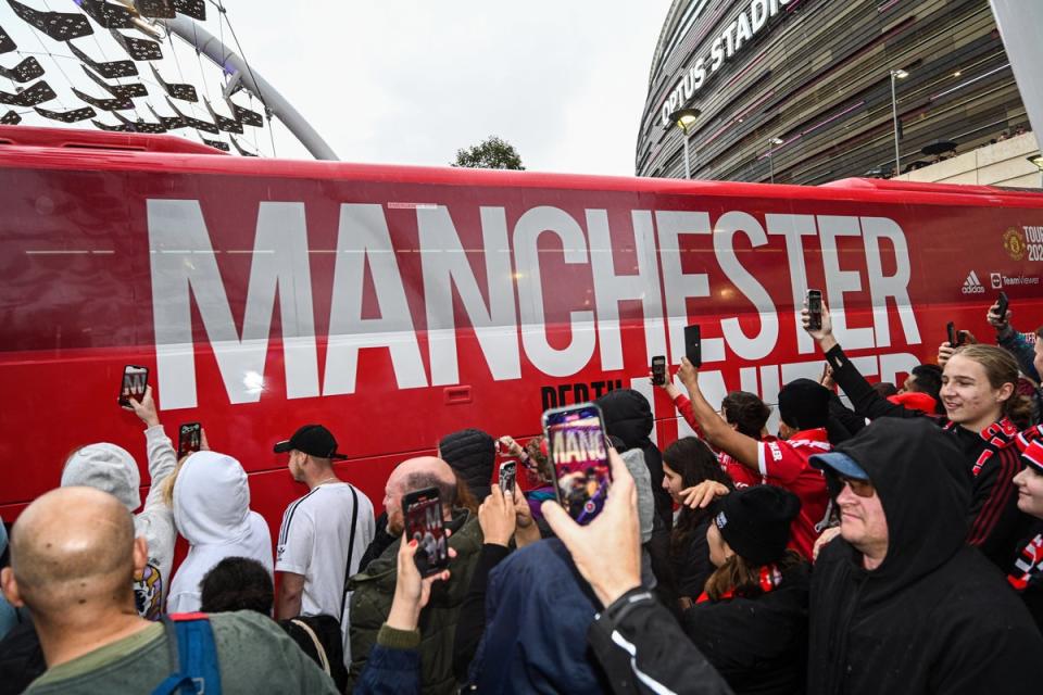 A YouTube prankster managed to sneak onto the Manchester United team bus (Getty Images)