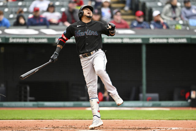 luis-arraez-drives-in-two--miami-marlins-beat-cleveland-guardian