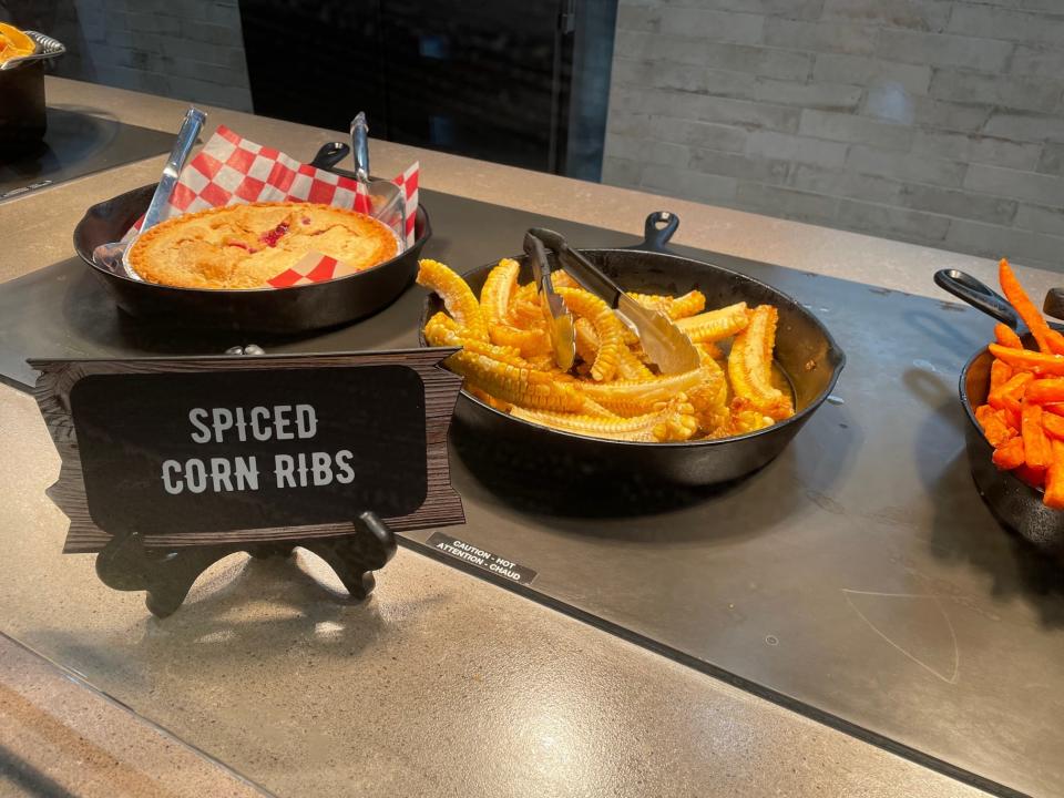 Spiced corn ribs are among the new menu items at Cedar Point's new Farmhouse Kitchen & Grill.