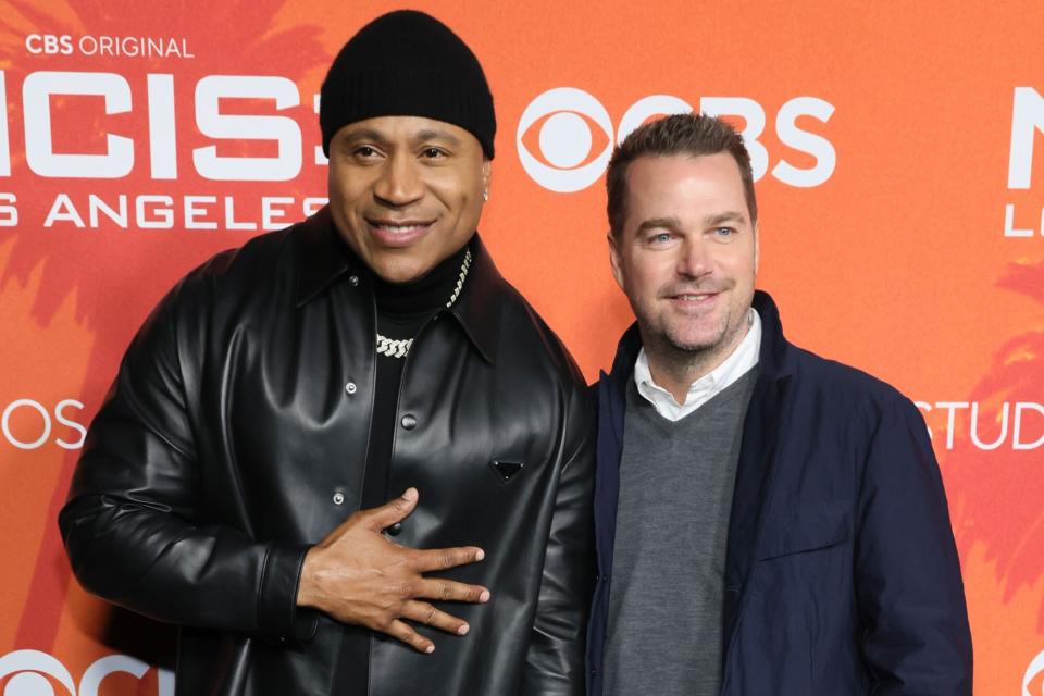 LOS ANGELES, CALIFORNIA - MARCH 03: (L-R) LL Cool J and Chris O'Donnell attend the CBS' "NCIS: Los Angeles" series wrap party at Paramount Studios on March 03, 2023 in Los Angeles, California. (Photo by Rodin Eckenroth/Getty Images)