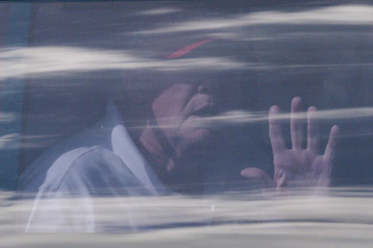 Donald Trump, al dejar su campo de golf en Palm Beach, Florida. (CHANDAN KHANNA / AFP)