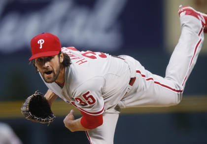 Cole Hamels is the pitching prize of the trade market. (AP)