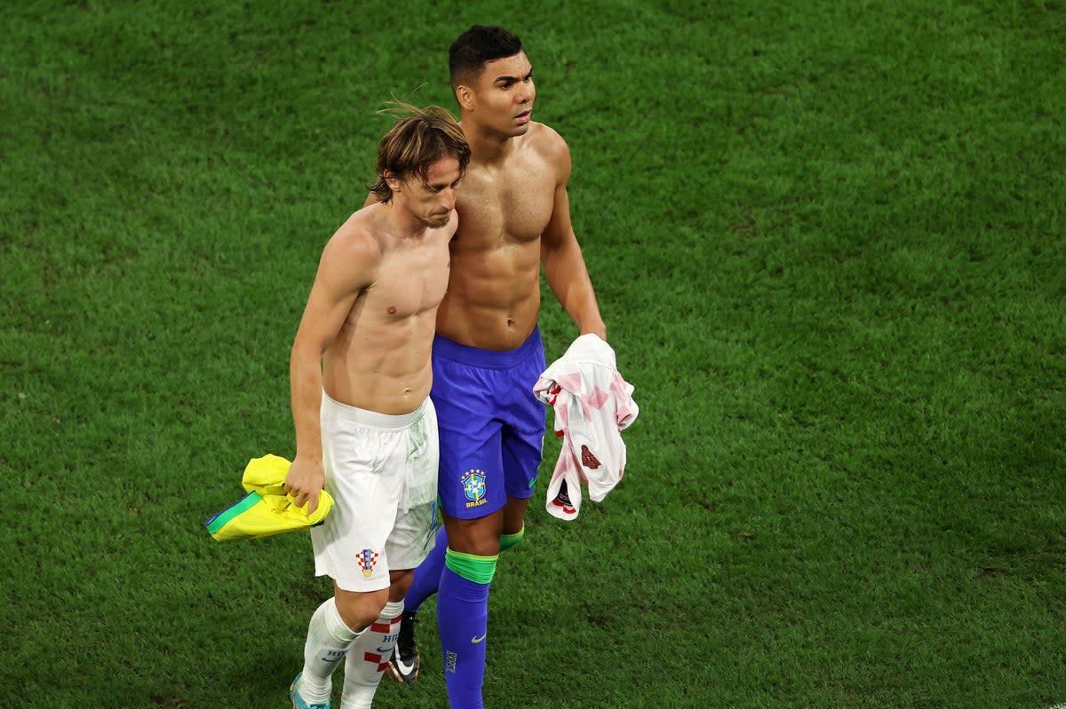 Respect: Modric and Casemiro won it all together for Real Madrid  (Getty Images)