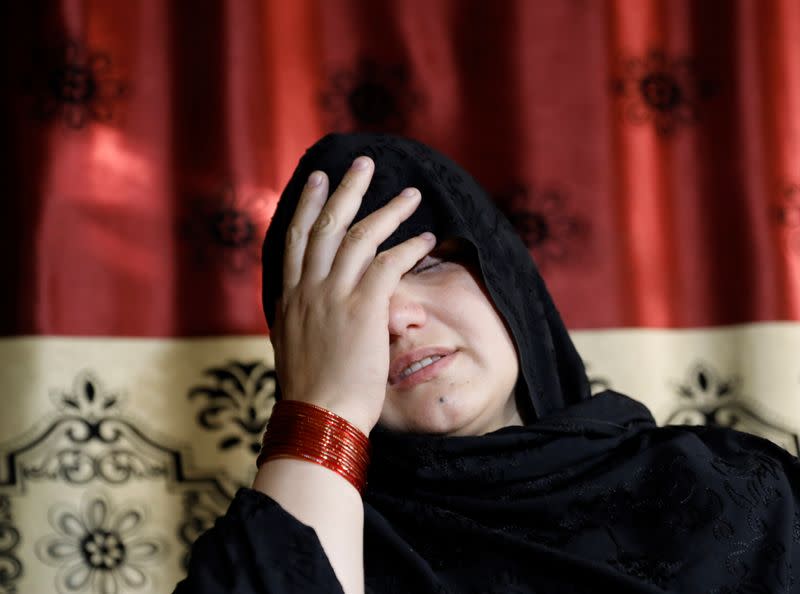 Afghan police woman who was blinded after gunmen attack interviewed in Kabul