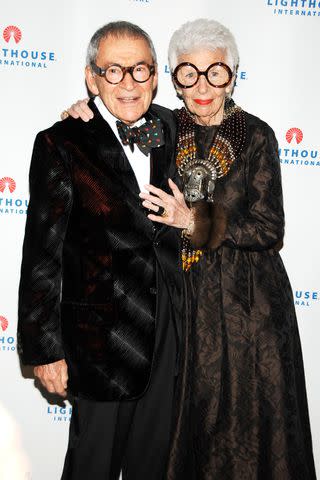 Patrick McMullan/getty Carl and Iris Apfel in 2008