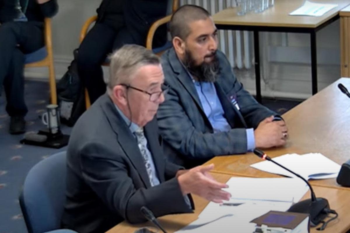 Philip Day of Laceys Solicitors next to Mohammed Malik of ABQ Leisure <i>(Image: BCP Council)</i>