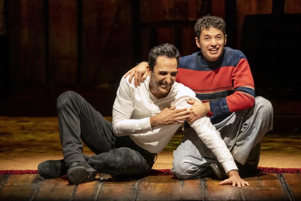 <div class="inline-image__caption"><p>Amir Arison and Eric Sirakian in "The Kite Runner."</p></div> <div class="inline-image__credit">Joan Marcus</div>