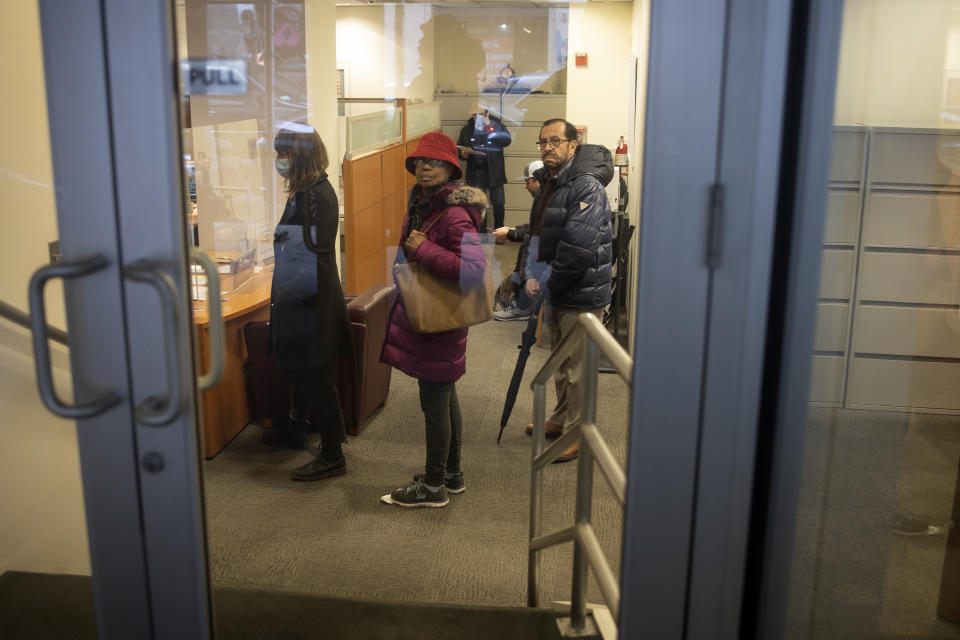 Having been shut down by state regulators the day before, a Signature Bank in Brooklyn, N.Y., remains open for its customers on Monday morning, their deposits secured by the federal government