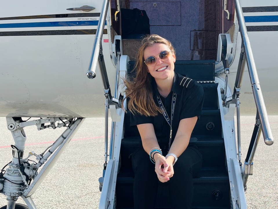 Eva Marcus ist eine 23-jährige Privatjet-Pilotin, die in Tampa, Florida, lebt. - Copyright: Eva Marcus