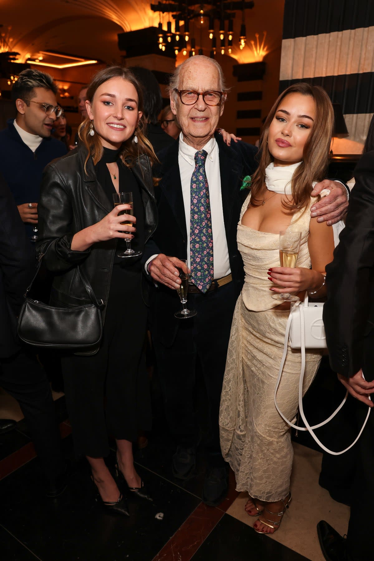 Esme Lonsdale, Sir John Standing and Hannah Howland (Getty)