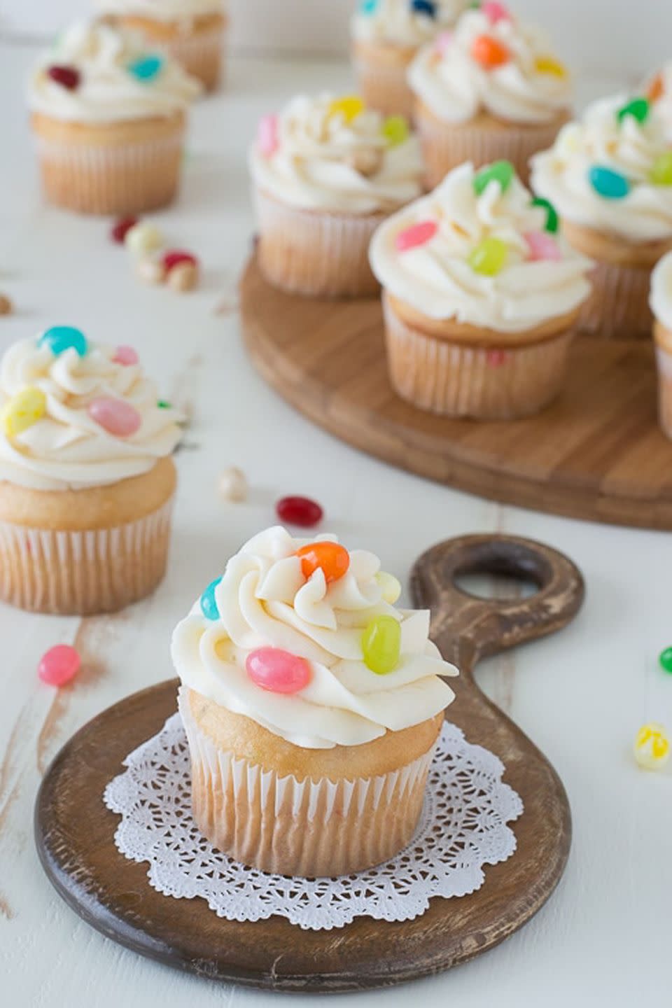 jelly bean cupcakes