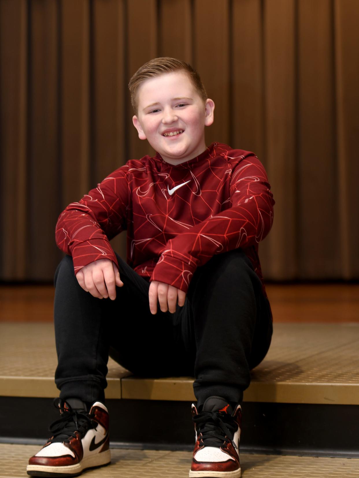 Tanner Stowe, Minerva Middle School sixth-grader,  a Synchrony Financial Kid of Character,   Tuesday, March 14, 2023.