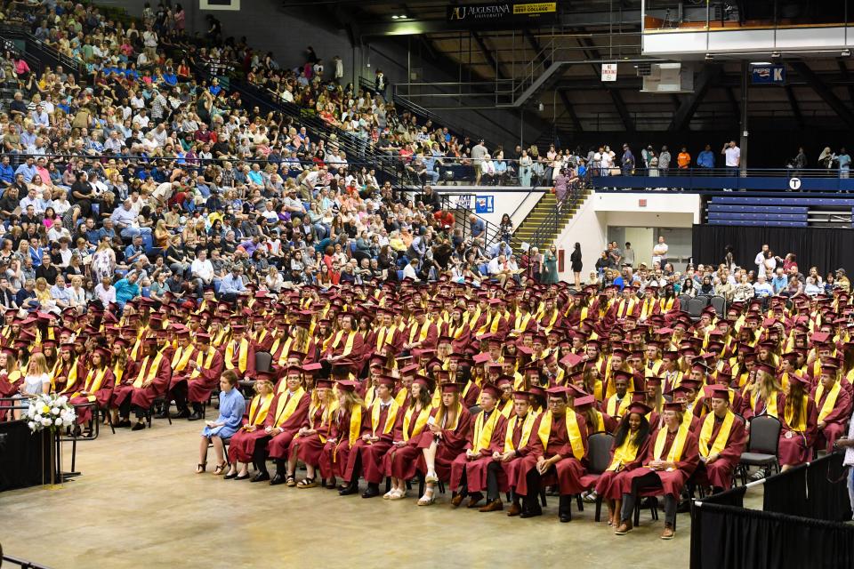 Roosevelt seniors graduate on Sunday, May 29, 2022, at the Sioux Falls Arena.