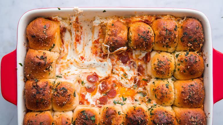 pull apart garlic bread pizza dip