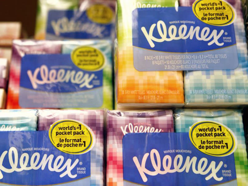 Kleenex is among the personal care giant's brands: AP