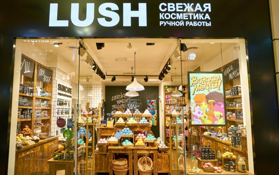 Lush store in Moscow operated by a licensee