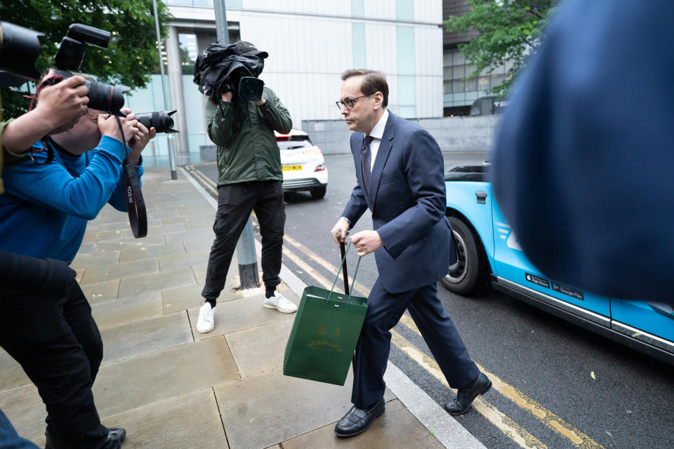 Former MP Imran Ahmad Khan arrives at Southwark Crown Court, south London, where he was jailed for 18 months for a single count of sexual assault against a 15-year-old boy, who cannot be identified for legal reasons. Picture date: Monday May 23, 2022.