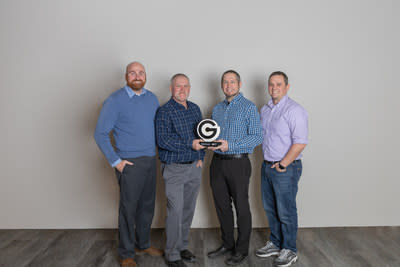 Digi-Key&#x002019;s Levy Olson, Jerome Bakke, Paul Hejlik and Brandon Tougas were presented with the Distributor of the Year award from GCT during a virtual presentation.