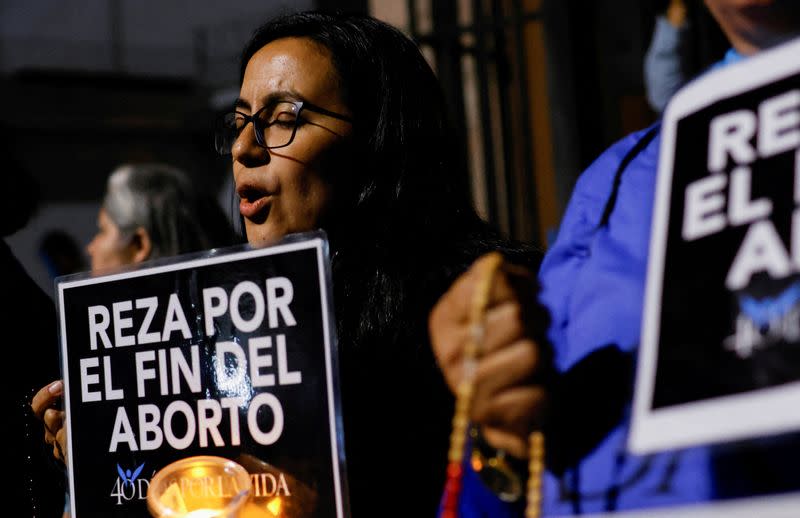 Vigil outside the Inter-American Court of Human Rights, in San Jose