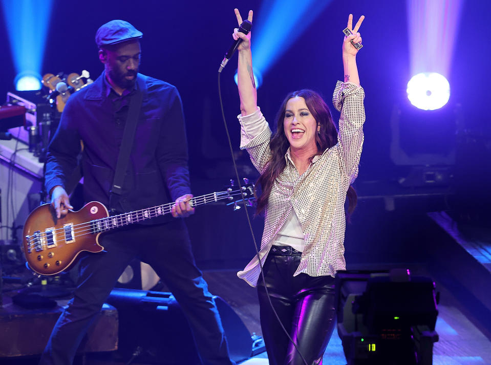 AUSTIN, TEXAS - OCTOBER 06: Alanis Morissette performs in concert during the 
