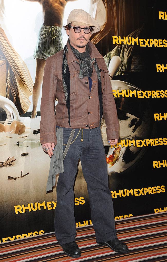Johnny Depp Rhum Express Paris Photocall