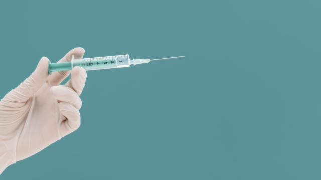 Larger needle for vaccines if you're over a certain weight