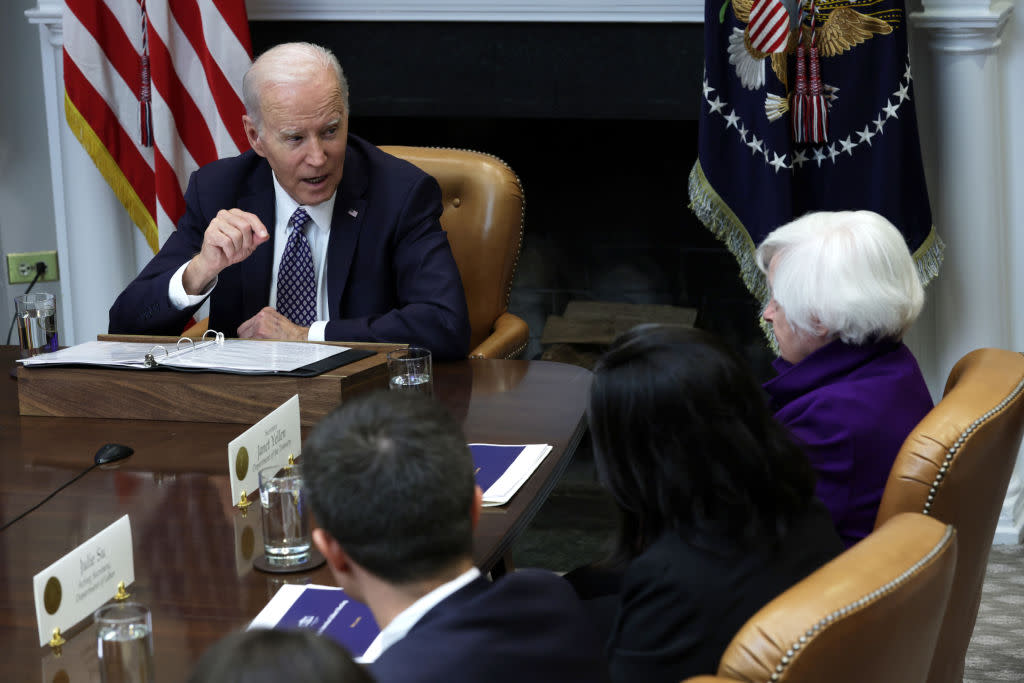 President Biden Meets With His Investing In America Cabinet At The White House